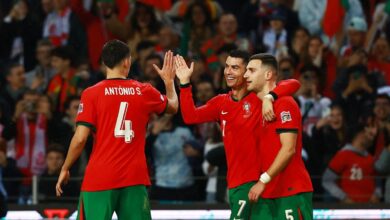 Ronaldo at double as Portugal reach Nations League quarters; Spain won