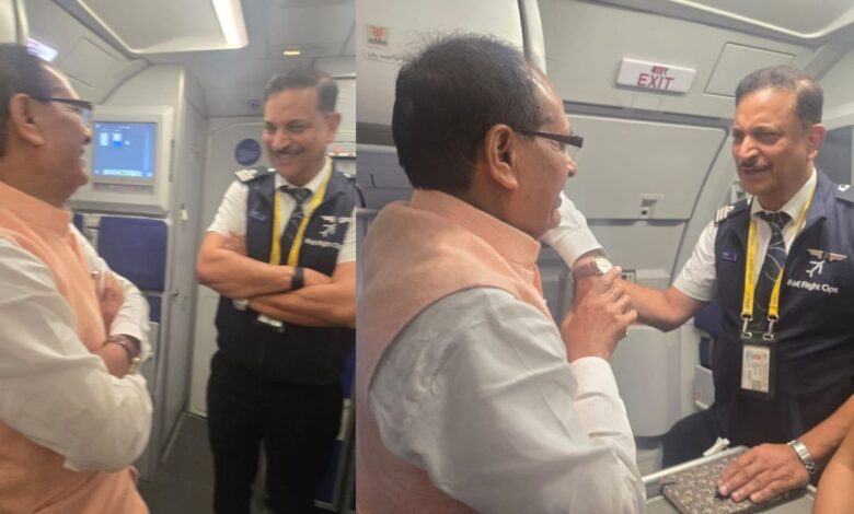 Shivraj Singh Chouhan की फ्लाइट में राजीव प्रताप रूडी बने सह-पायलट, यात्रियों को दिए लाइव मौसम अपडेट, बना यादगार अनुभव