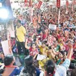 आंध्र प्रदेश में आंगनवाड़ी कार्यकर्ताओं ने विजयवाड़ा में वेतन वृद्धि के लिए धरना शुरू किया