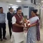 नितिन नवीन की राज्यसभा जीत पर दिल्ली एयरपोर्ट पर पार्टी ने भव्य स्वागत किया