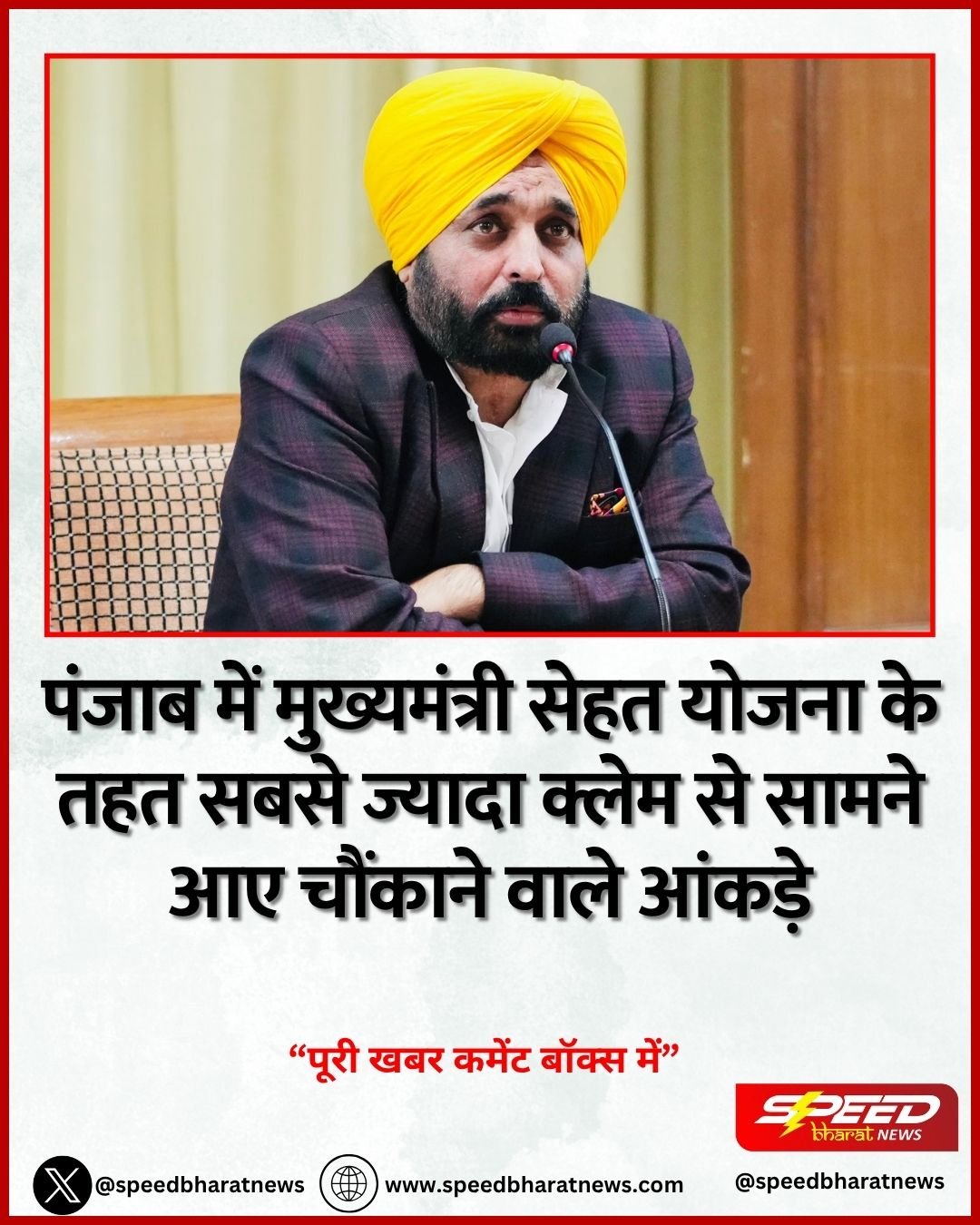 पंजाब में मुख्यमंत्री सेहत योजना के तहत सबसे ज्यादा क्लेम से सामने आए चौंकाने वाले आंकड़े