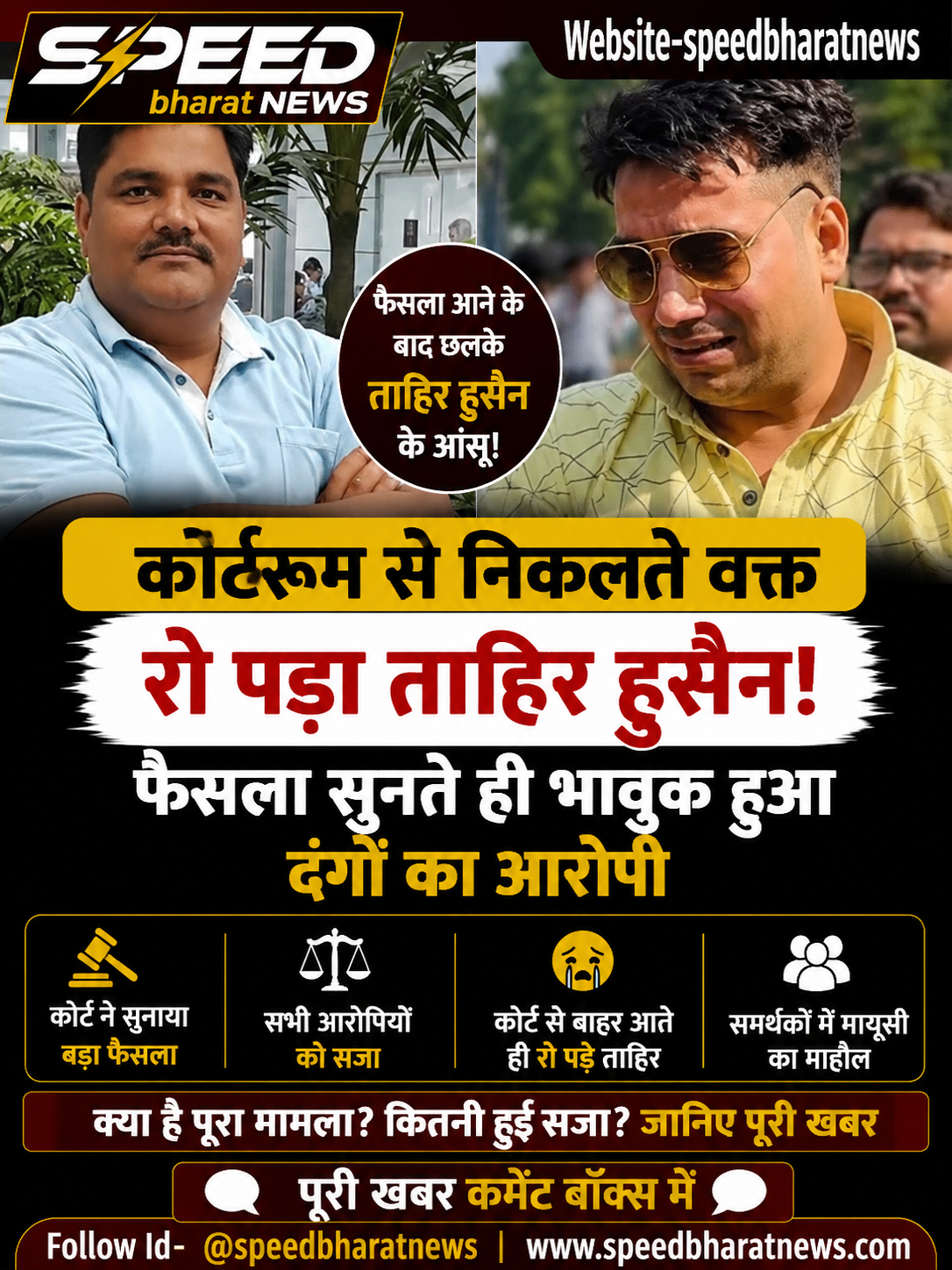 अंकित शर्मा हत्याकांड में ताहिर हुसैन दोषी करार, कोर्ट में भावुक हुए, परिवार ने सुनाया दर्द