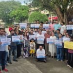 जंतर-मंतर लाठीचार्ज के विरोध में पंचकूला में कांग्रेस का प्रदर्शन, राष्ट्रपति के नाम सौंपा ज्ञापन