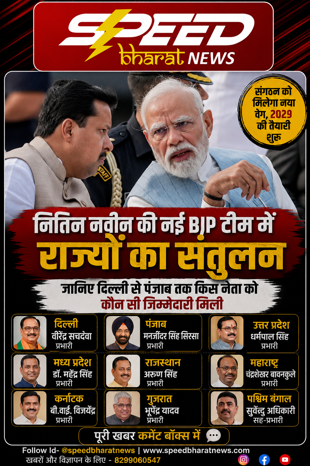 नितिन नवीन की नई BJP टीम में राज्यों का संतुलन, जानिए दिल्ली से पंजाब तक किस नेता को कौन सी जिम्मेदारी मिली