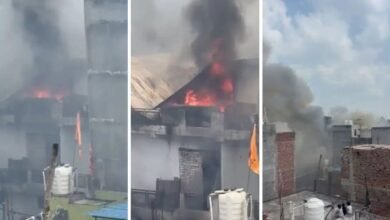 दिल्ली के स्वरूप नगर में गोदाम में भीषण आग, 2 लोगों की दर्दनाक मौत